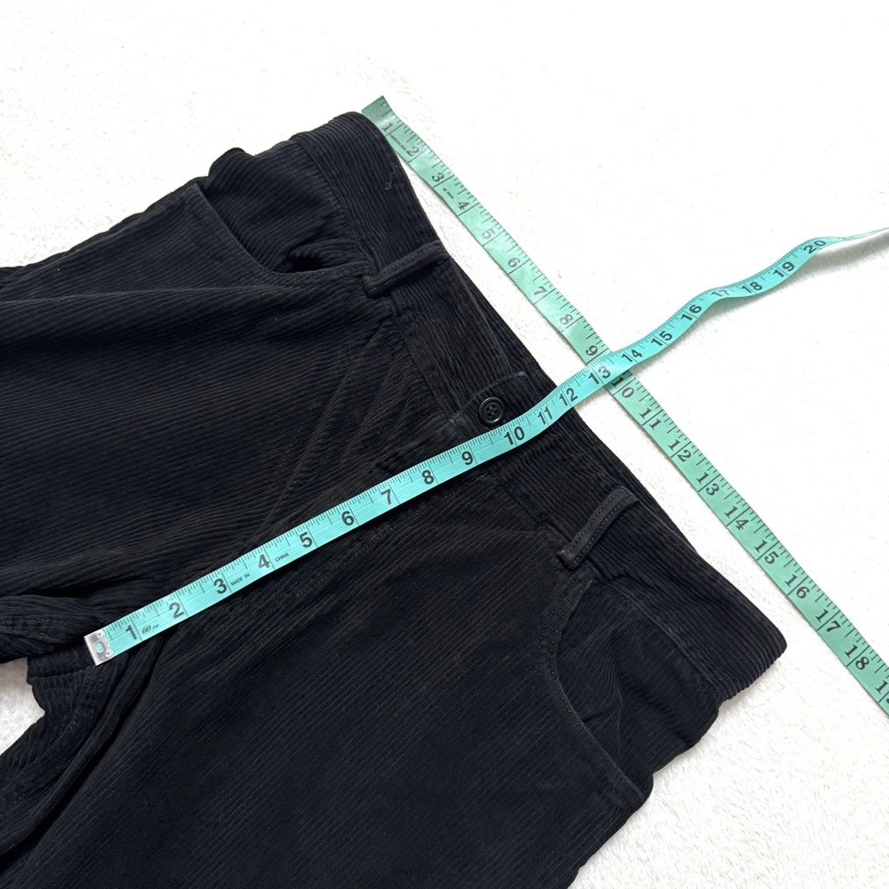 Baserange sz M Tajo Corduroy Pants Black Organic Cotton High Waist Straight - Picture 10 of 12